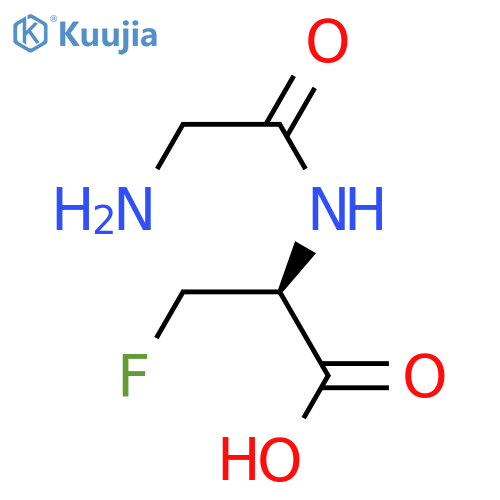 D-Alanine,3-fluoro-N-glycyl- (9CI) structure