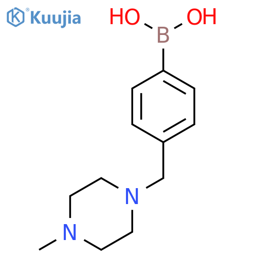 [4-[(4-methylpiperazin-1-yl)methyl]phenyl]boronic acid structure