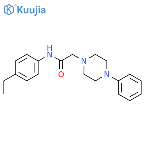 N-(4-Ethylphenyl)-2-(4-phenyl-1-piperazinyl)acetamide structure