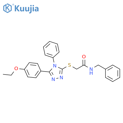 N-BENZYL-2-([5-(4-ETHOXYPHENYL)-4-PHENYL-4H-1,2,4-TRIAZOL-3-YL]SULFANYL)ACETAMIDE structure