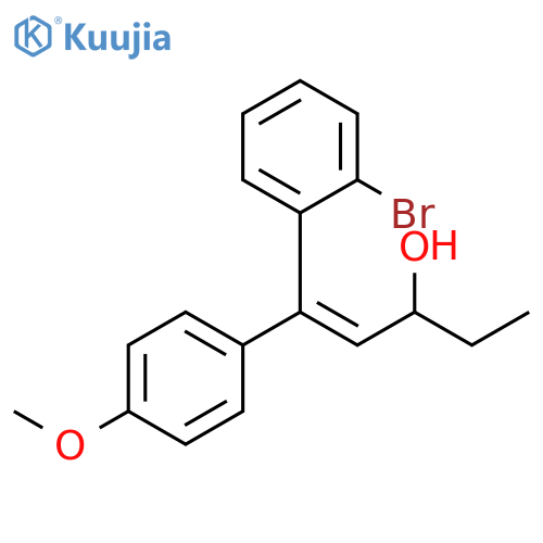 1-Penten-3-ol, 1-(2-bromophenyl)-1-(4-methoxyphenyl)-, (1Z)- structure