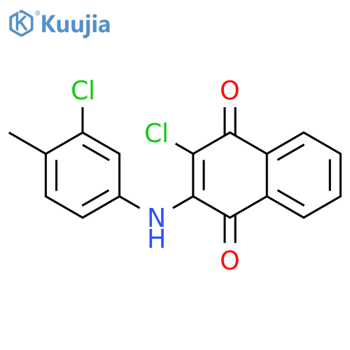 2-CHLORO-3-(3-CHLORO-4-METHYLANILINO)NAPHTHOQUINONE structure