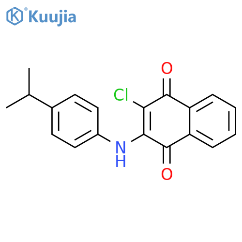 2-CHLORO-3-(4-ISOPROPYLANILINO)NAPHTHOQUINONE structure