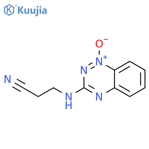 PROPANENITRILE, 3-[(1-OXIDO-1,2,4-BENZOTRIAZIN-3-YL)AMINO]- structure