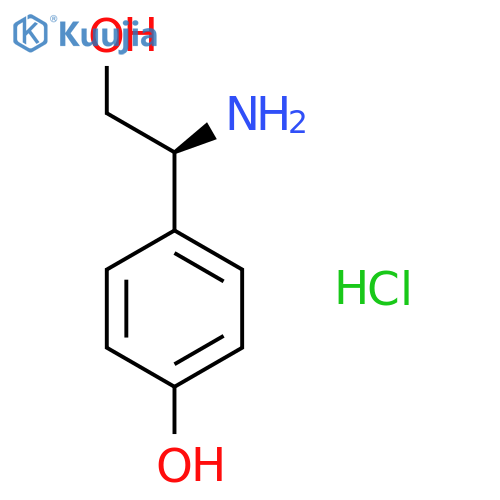 4-[(1S)-1-Amino-2-hydroxyethyl]phenol;hydrochloride structure