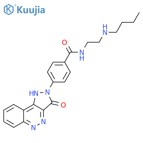 Benzamide,N-[2-(butylamino)ethyl]-4-(1,3-dihydro-3-oxo-2H-pyrazolo[4,3-c]cinnolin-2-yl)- structure