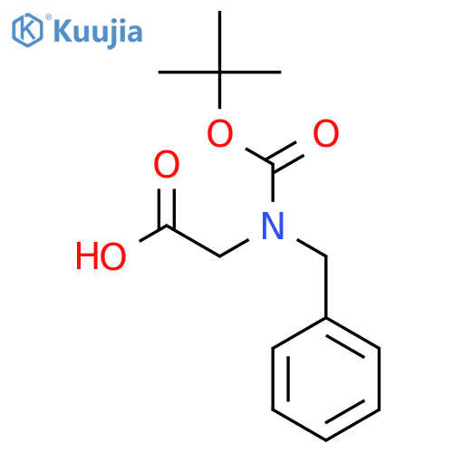 2-[benzyl(tert-butoxycarbonyl)amino]acetic acid structure