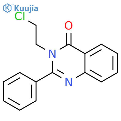 4(3H)-QUINAZOLINONE, 3-(2-CHLOROETHYL)-2-PHENYL- structure