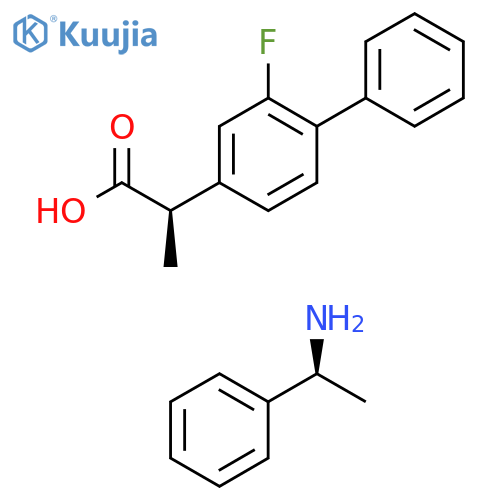 (aR)-2-Fluoro-a-methyl1,1'-biphenyl-4-acetate (aS)-a-Methylbenzenemethanamine structure