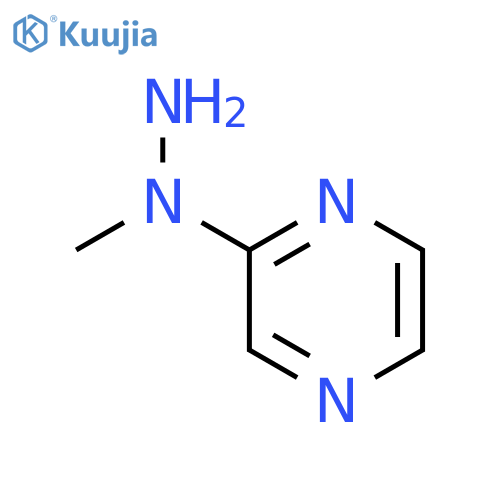 2-(1-Methylhydrazino)pyrazine structure