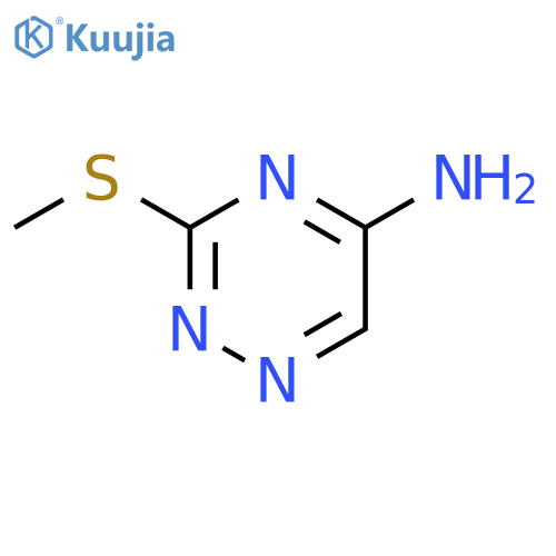 1,2,4-Triazin-5-amine, 3-(methylthio)- structure