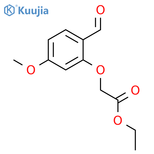 Acetic acid, (2-formyl-5-methoxyphenoxy)-, ethyl ester structure