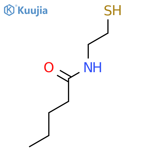 N-(2-Sulfanylethyl)pentanamide structure