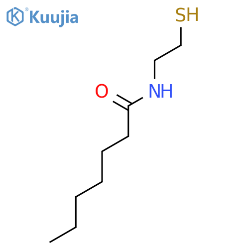 HEPTANAMIDE, N-(2-MERCAPTOETHYL)- structure