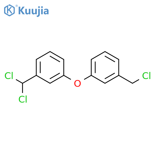 Benzene, 1-(chloromethyl)-3-[3-(dichloromethyl)phenoxy]- structure