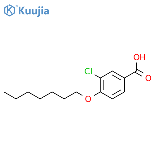 BENZOIC ACID, 3-CHLORO-4-(HEPTYLOXY)- structure