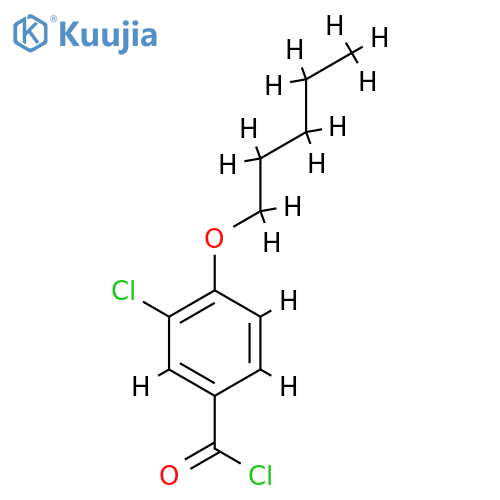 3-Chloro-4-n-pentoxybenzoyl chloride structure