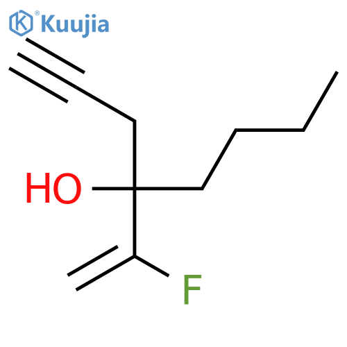 1-Octyn-4-ol, 4-(1-fluoroethenyl)- structure