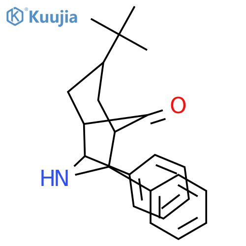 3-AZABICYCLO[3.3.1]NONAN-9-ONE, 7-(1,1-DIMETHYLETHYL)-2,4-DIPHENYL- structure