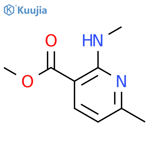 3-Pyridinecarboxylic acid, 6-methyl-2-(methylamino)-, methyl ester structure