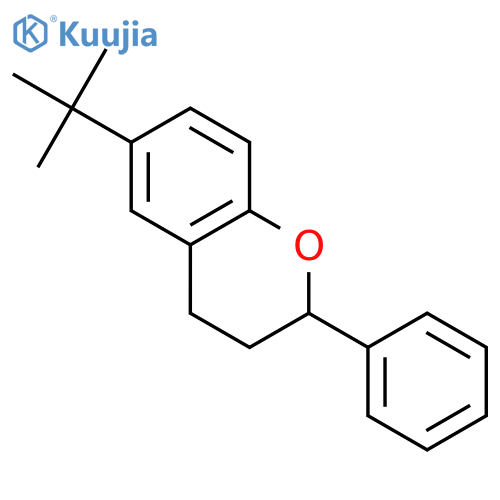 2H-1-Benzopyran, 6-(1,1-dimethylethyl)-3,4-dihydro-2-phenyl- structure