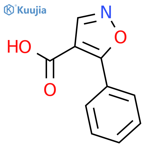 5-Phenylisoxazole-4-carboxylic acid structure