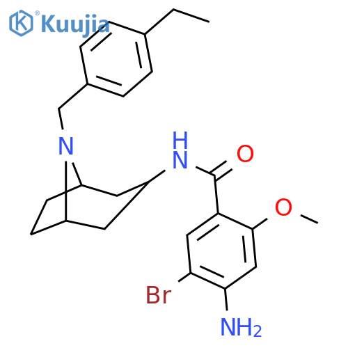 Benzamide,4-amino-5-bromo-N-[8-[(4-ethylphenyl)methyl]-8-azabicyclo[3.2.1]oct-3-yl]-2-methoxy-,exo- (9CI) structure