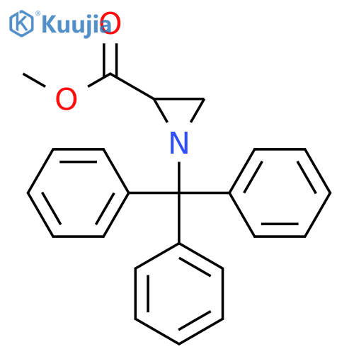 Methyl 1-tritylaziridine-2-carboxylate structure