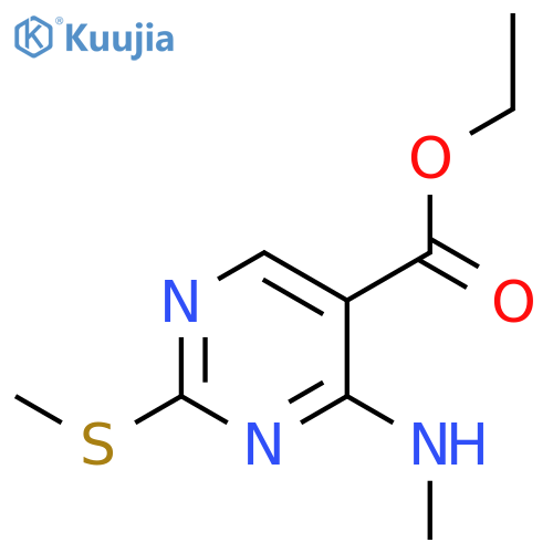4-(Methylamino)-2-(methylthio)pyrimidine-5-carboxylic Acid Ethyl Ester structure