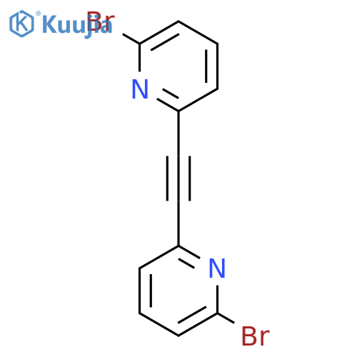Pyridine, 2,2'-(1,2-ethynediyl)bis[6-bromo- structure