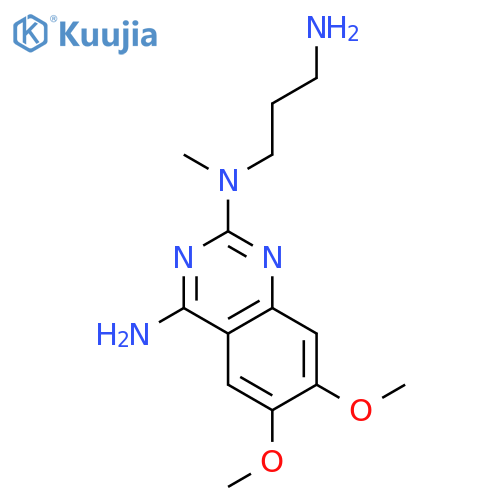 N2-(3-Aminopropyl)-6,7-dimethoxy-N2-methylquinazoline-2,4-diamine structure