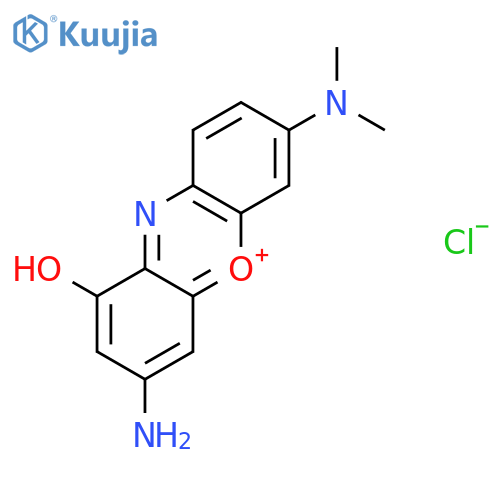 Phenoxazin-5-ium, 3-amino-7-(dimethylamino)-1-hydroxy-, chloride structure