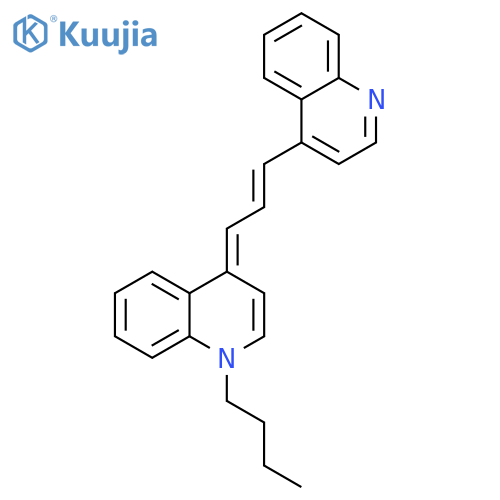 Quinoline, 1-butyl-1,4-dihydro-4-[3-(4-quinolinyl)-2-propenylidene]- structure