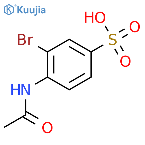 Benzenesulfonic acid, 4-(acetylamino)-3-bromo- structure