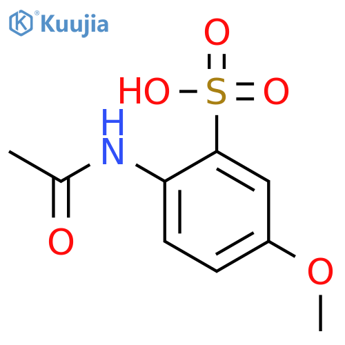 Benzenesulfonic acid, 2-(acetylamino)-5-methoxy- structure