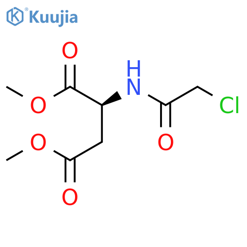 1,4-dimethyl (2S)-2-(2-chloroacetamido)butanedioate structure