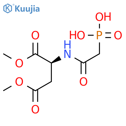 L-Aspartic acid, N-(phosphonoacetyl)-, 1,4-dimethyl ester structure