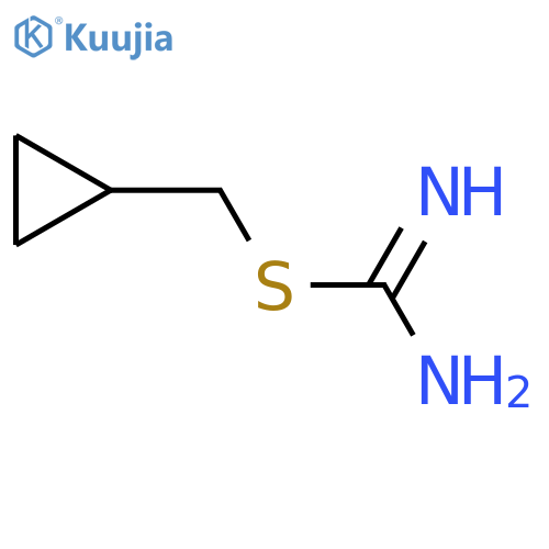 (cyclopropylmethyl)sulfanylmethanimidamide structure