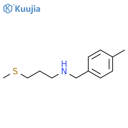 (4-methylphenyl)methyl3-(methylsulfanyl)propylamine structure