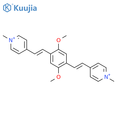 Pyridinium,4,4'-[(2,5-dimethoxy-1,4-phenylene)di-2,1-ethenediyl]bis[1-methyl- structure