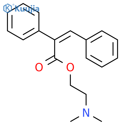 2-(dimethylamino)ethyl (2Z)-2,3-diphenylprop-2-enoate structure