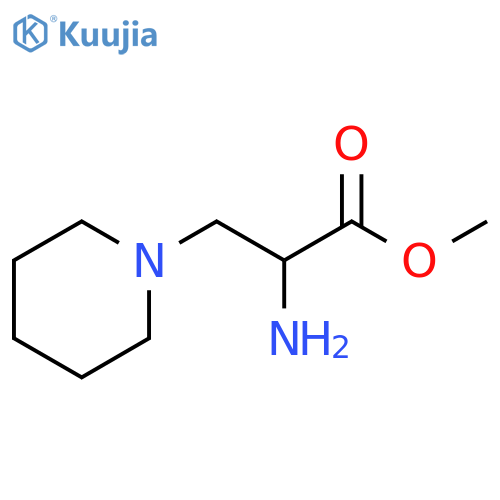 methyl 2-amino-3-(piperidin-1-yl)propanoate structure