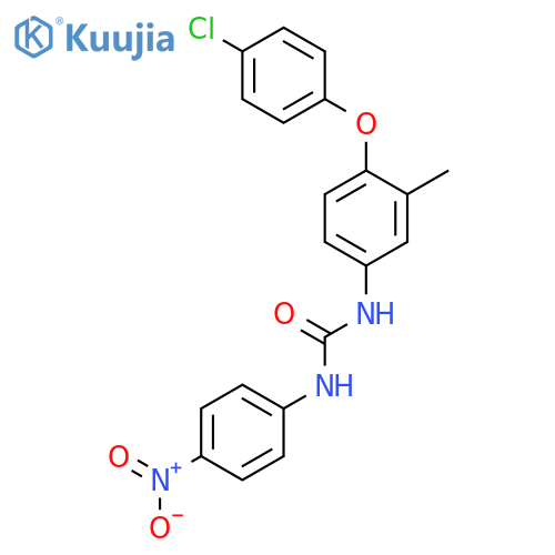 UREA, N-[4-(4-CHLOROPHENOXY)-3-METHYLPHENYL]-N'-(4-NITROPHENYL)- structure