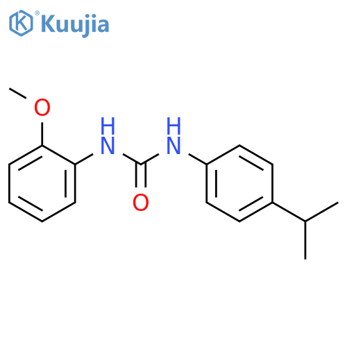 1-(2-methoxyphenyl)-3-[4-(propan-2-yl)phenyl]urea structure