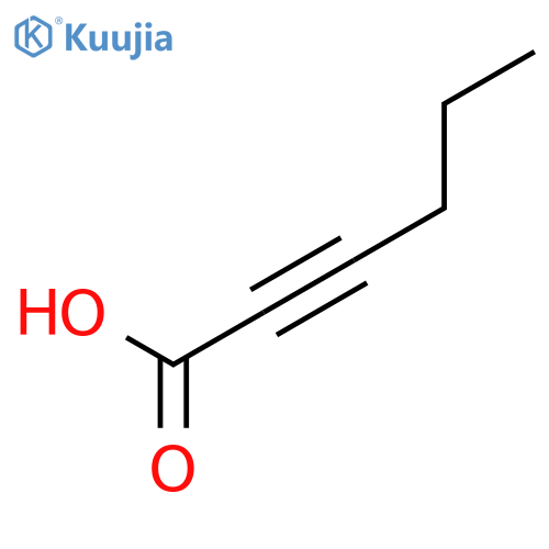 2-Hexynoic acid structure
