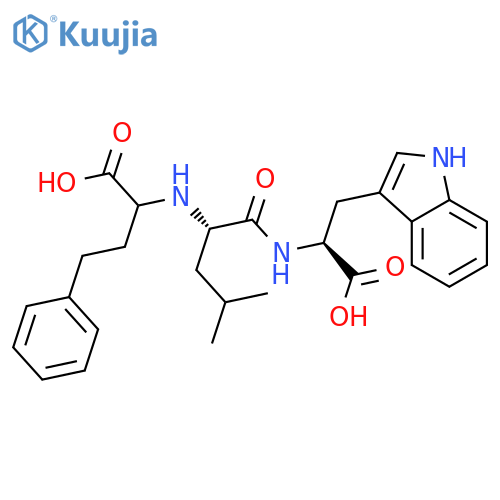 L-Tryptophan,N-(1-carboxy-3-phenylpropyl)-L-leucyl- (9CI) structure