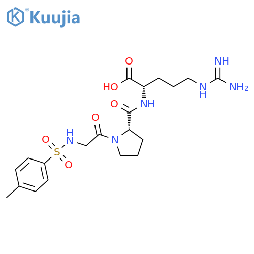 L-ARGININE, N2-[1-[N-[(4-METHYLPHENYL)SULFONYL]GLYCYL]-L-PROLYL]- structure