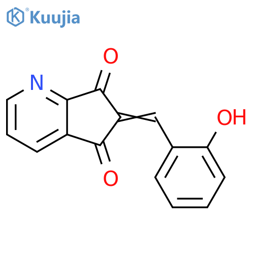 5H-Cyclopenta[b]pyridine-5,7(6H)-dione,6-[(2-hydroxyphenyl)methylene]- structure