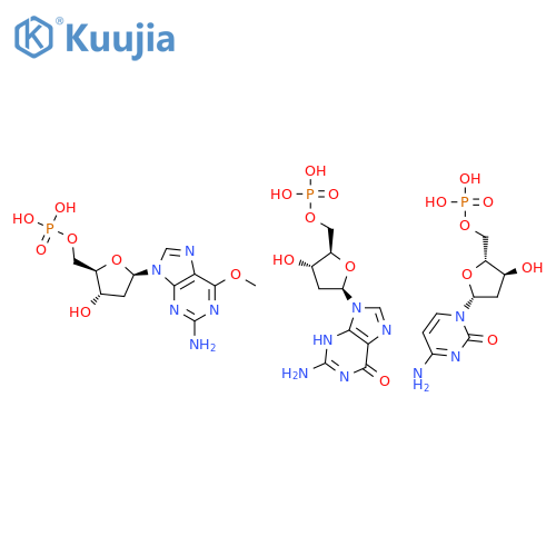 5-Guanylic acid, 2-deoxy-, polymer with 2-deoxy-5-cytidylic acid and 9-(2-deoxy-5-O-phosphono-beta-D-erythro-pentofuranosyl)-6-methoxy-9H-purin-2-amine structure