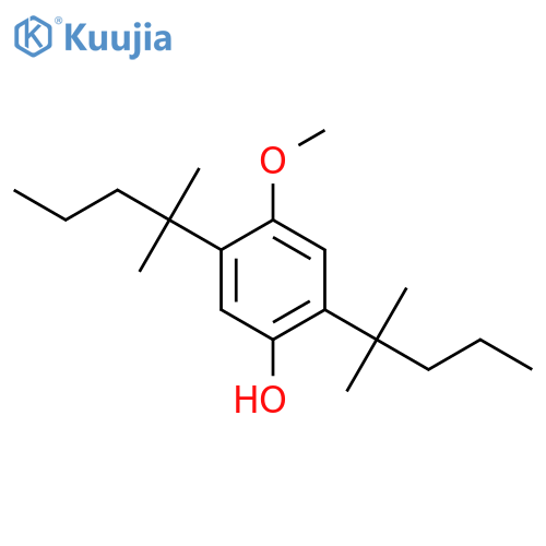 Phenol,2,5-di-tert-hexyl-4-methoxy- (9CI) structure
